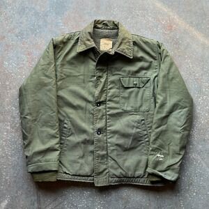 US Military Cold Weather Jacket N4415 192 5577 Size Medium USS Corby DD 817